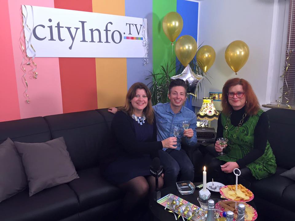 Hatte heute ein lustiges Interview zum Jahresende bei cityInfo.TV mit Bianca Mun ...